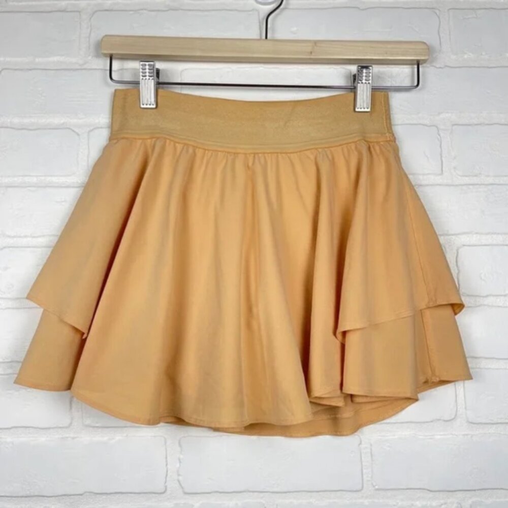 Lululemon Court Rival High-Rise Skirt skort size 4 orange
